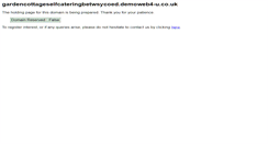 Desktop Screenshot of gardencottageselfcateringbetwsycoed.demoweb4-u.co.uk